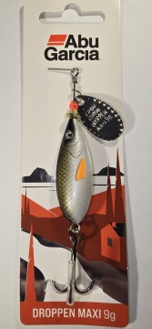 Fiskesluk - Abu Garcia Droppen Maxi - 9g - Sølv/Svart/Oransje