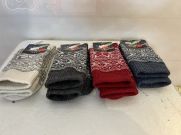 Nordlys mønstret sokker