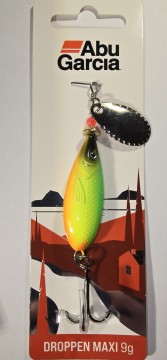 Fiskesluk - Abu Garcia Droppen Maxi - 9g - Gul/Grønn/Oransje