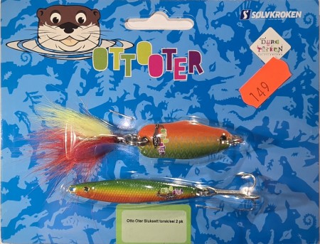 Fiskesluk - Otto Oter Slukesett torsk/sei - Grønn/Gul/Oransje