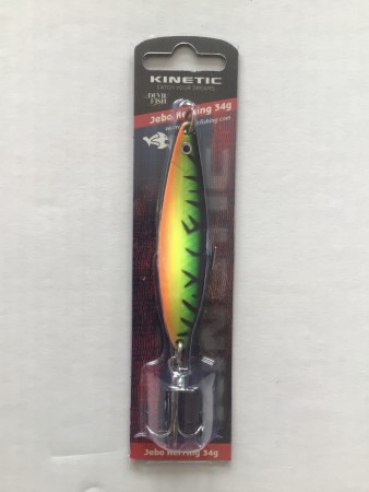 Fiskesluk - Kinetic Jebo Herring - 34g - Rød/Gul/Grønn/Svart