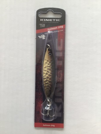 Fiskesluk - Kinetic Salmon - 24g - Gull/Svart