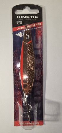 Fiskesluk - Kinetic Jebo Herring - 42g - Bronse/Rød
