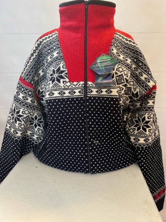Nordlys vindtett ulljakke med fleece i kraven