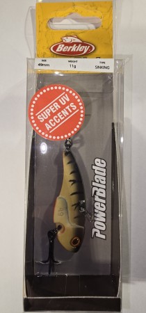 Fiskesluk - Berkley PowerBlade - 11g - Brun/Svart/Rød