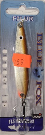Fiskesluk - Blue Fox Filur - 21g - Hvit/Kobber/Oransje