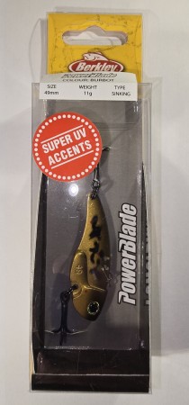 Fiskesluk - Berkley PowerBlade - 11g - Bronse/Svart/Rød